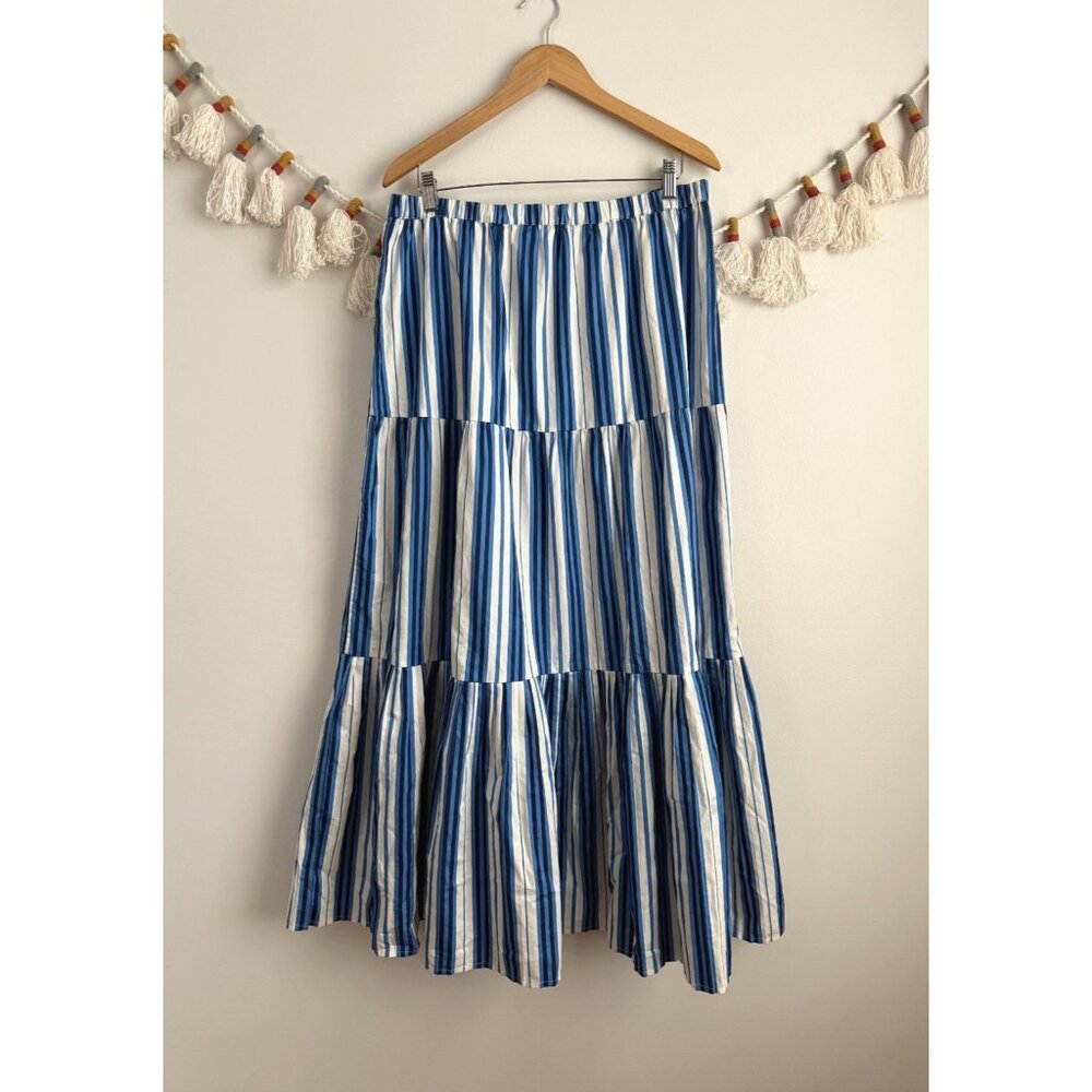 Revolve Solid & Striped Addison Midi Skirt In Mar… - image 1